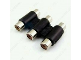 Triple Jack Cover Sambungan Connector RCA 